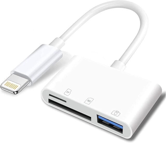 Adaptador de cámara USB para iPhone/iPad