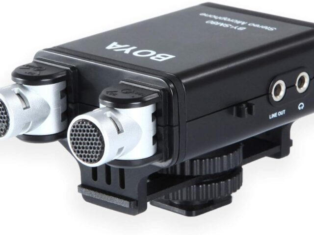 BOYA BY-SM80 Micrófono con cable para cámara estéreo